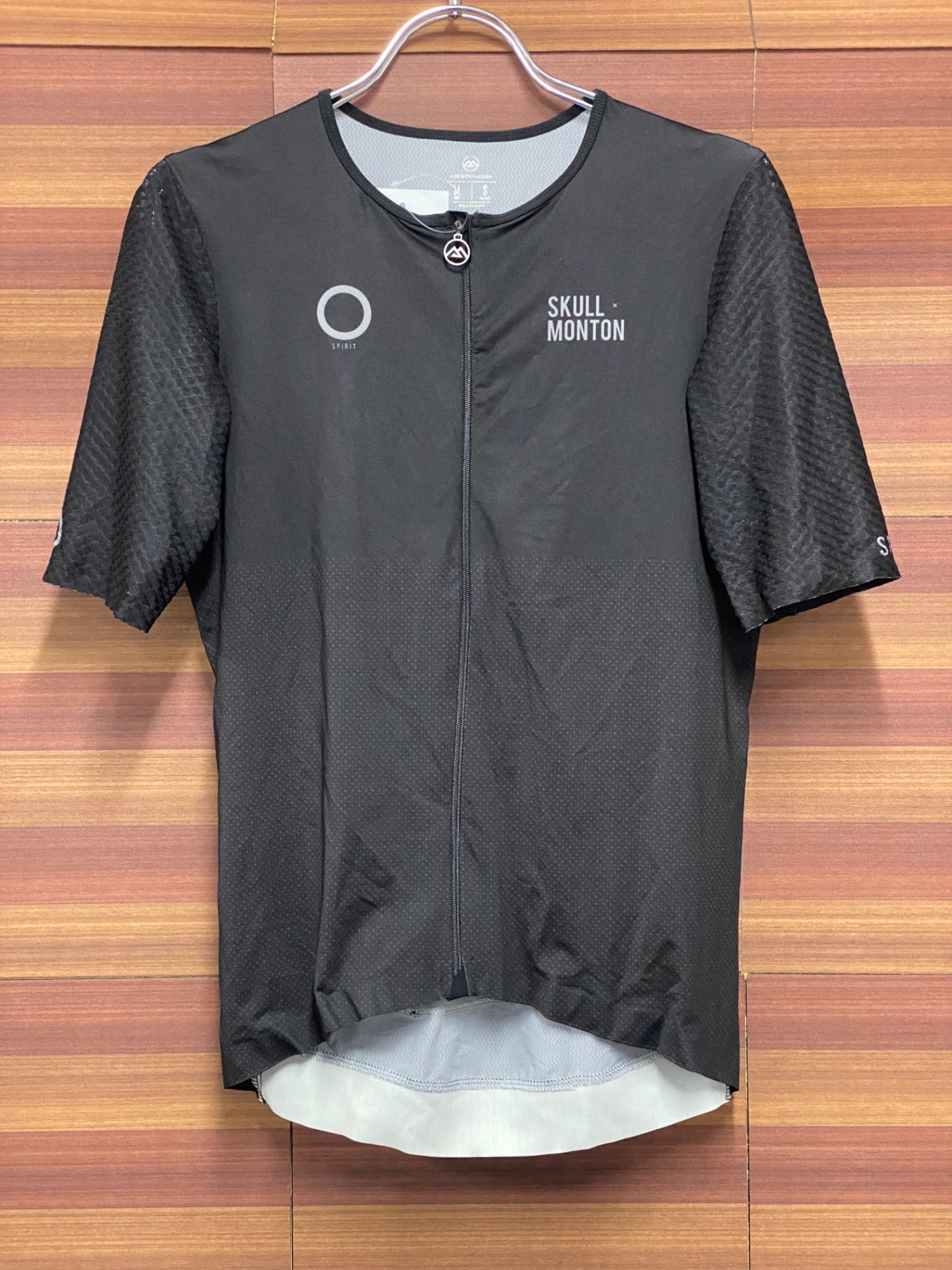 IT910 スカルモントン SKULL MONTON 半袖 サイクルジャージ 黒 M
