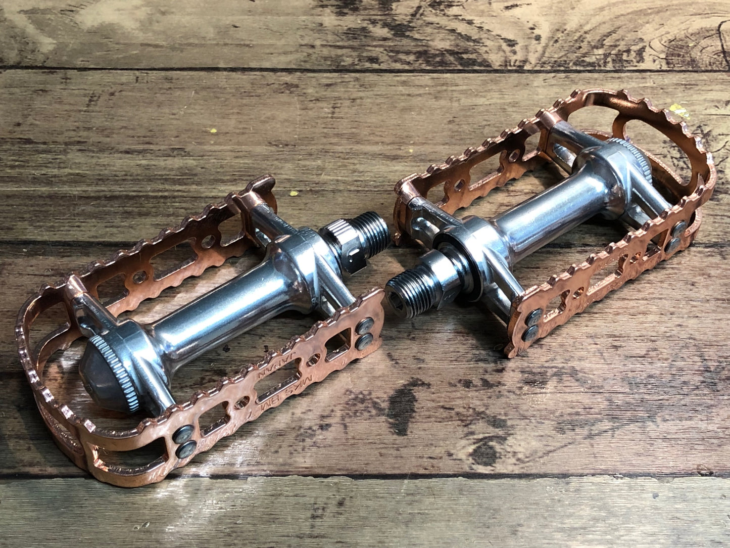 IQ622 三ヶ島 MKS BM-7 フラットペダル コッパー 未使用品