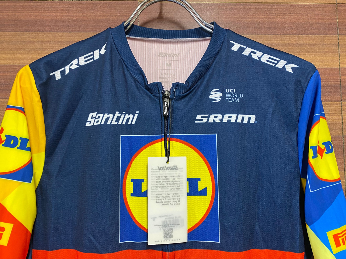 IJ088 サンティーニ Santini TEAMS 半袖 サイクルジャージ マリンブルー M 未使用品