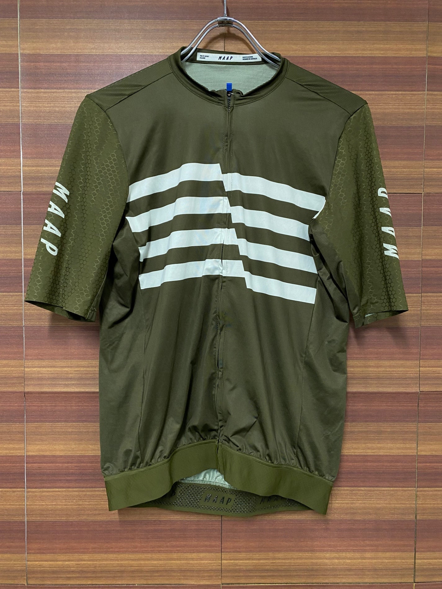 IN596 マープ MAAP PRO FIT JERSEY 半袖 サイクルジャージ カーキ XXL