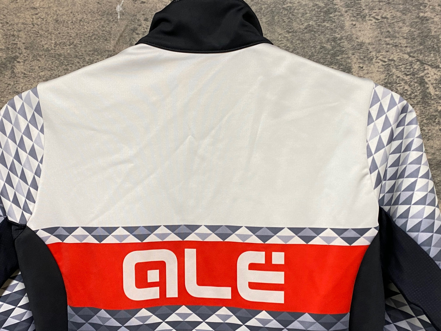 JB366 アレ ALE 長袖 サイクルジャケット 白 黒 S 裏起毛