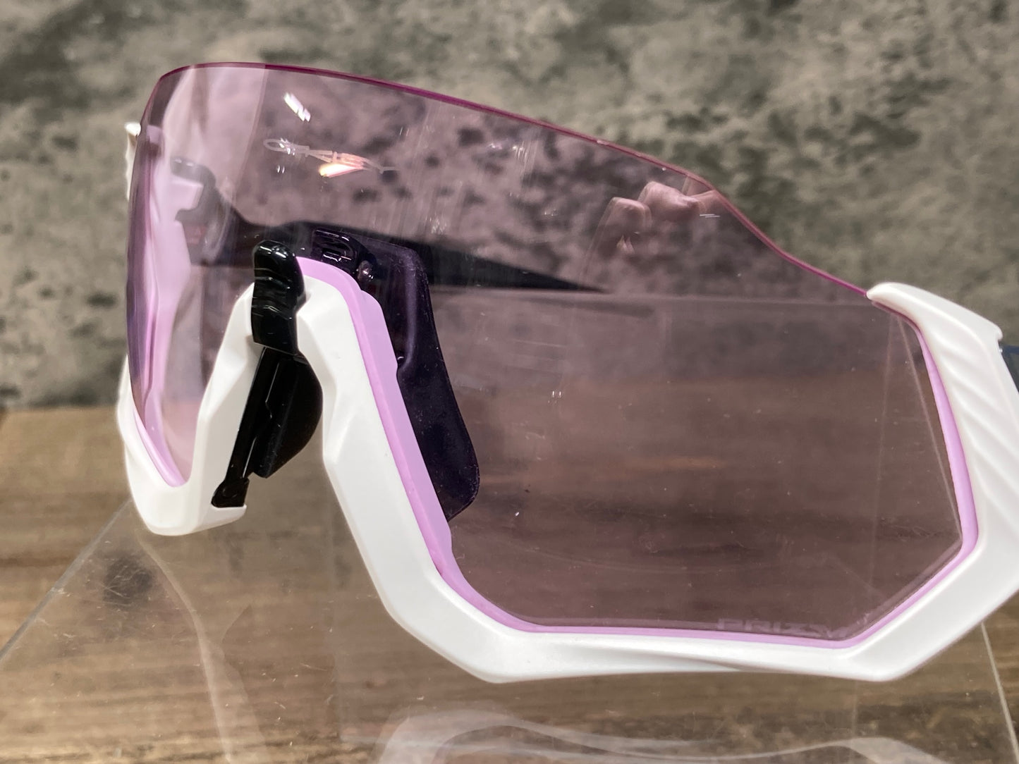 JB140 オークリー OAKLEY FLIGHTJACKET サングラス アイウェア 白 黒 PRIZMレンズ