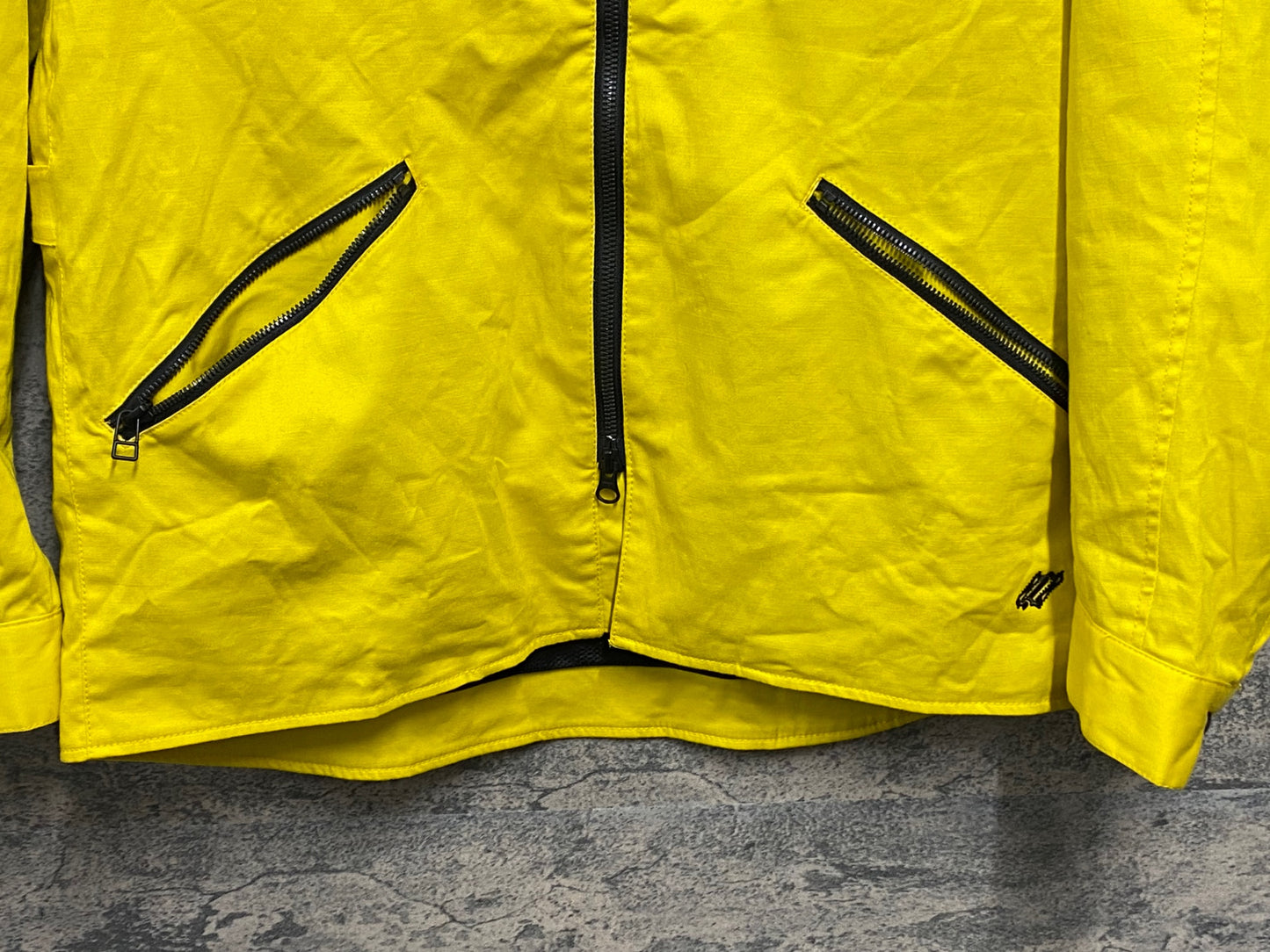 JB768 ナリフリ narifuri 綿麻 サイクルジャケット 黄色 M
