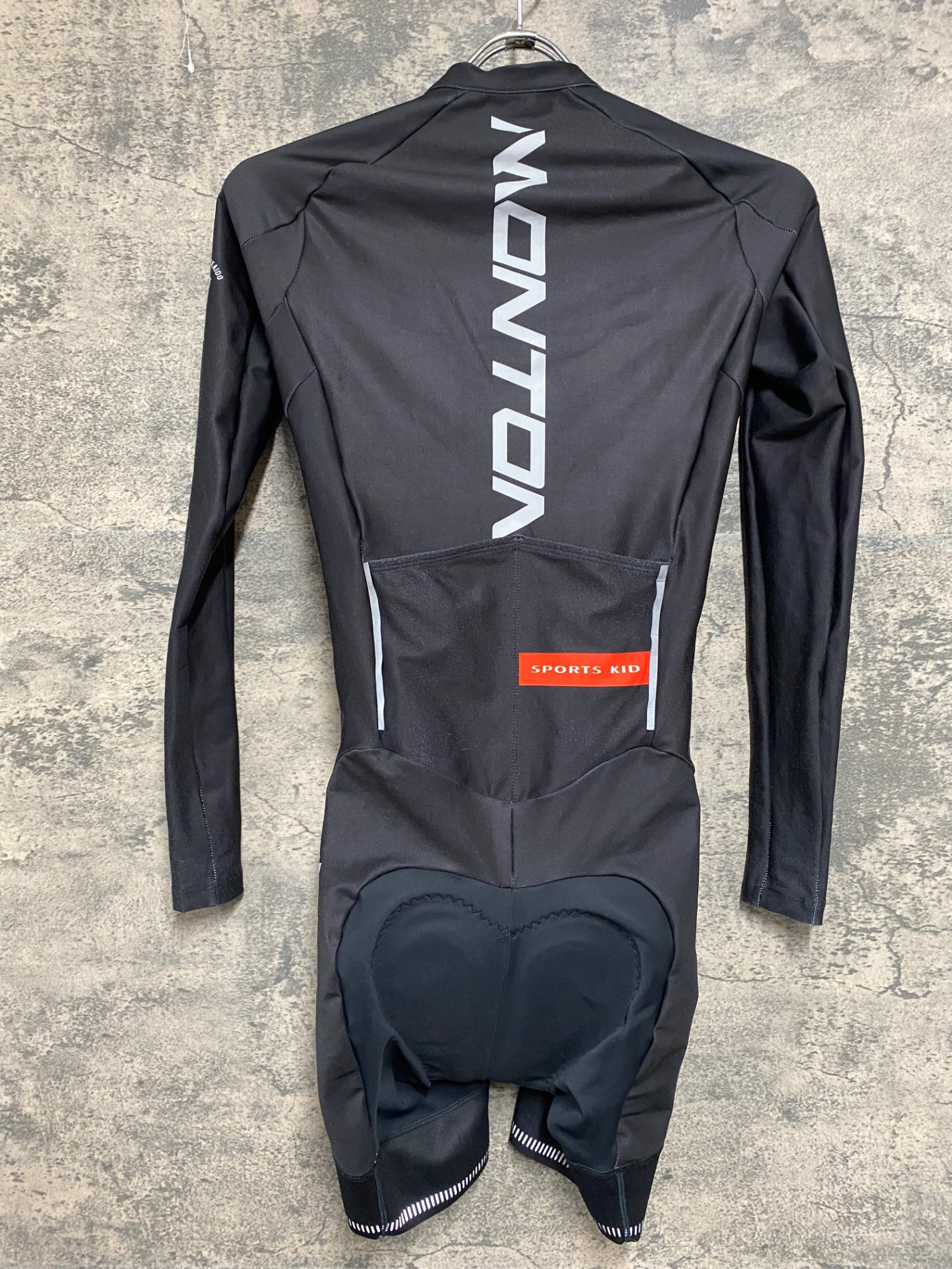 IY774 モントン Monton SPORTS KID 半袖 ワンピース S 黒赤