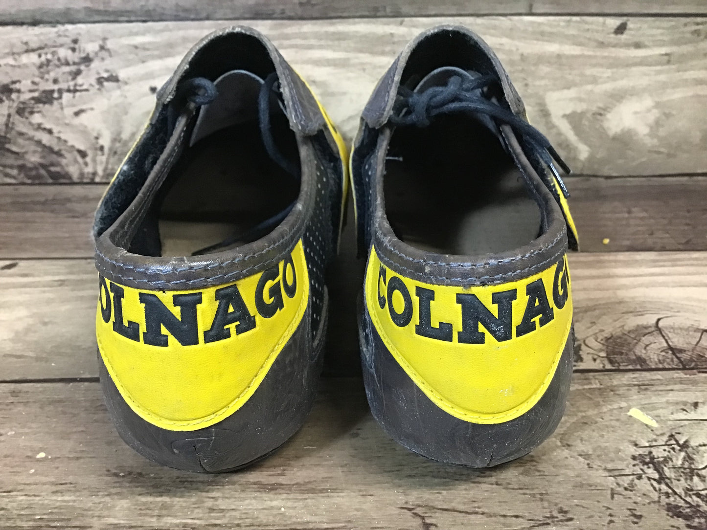 HH593 コルナゴ COLNAGO MASTER SHOES レザー 80'S-90'S ※プラスチック一部割れ