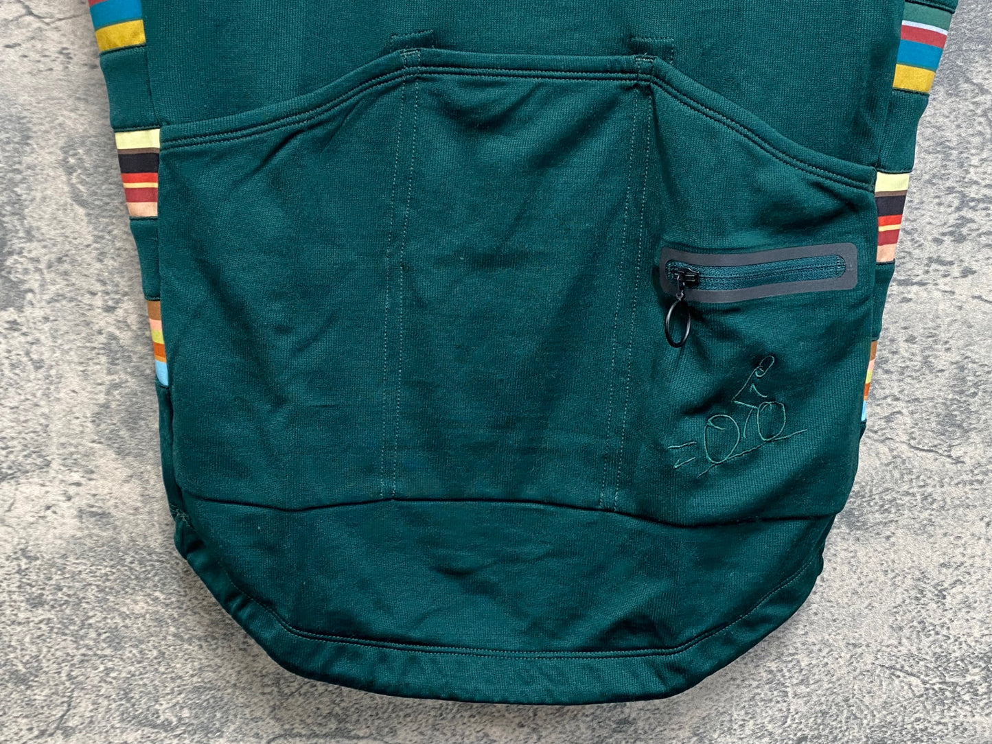 IY134 ラファ Rapha RCC Paul Smith 半袖 サイクルジャージ S グリーン