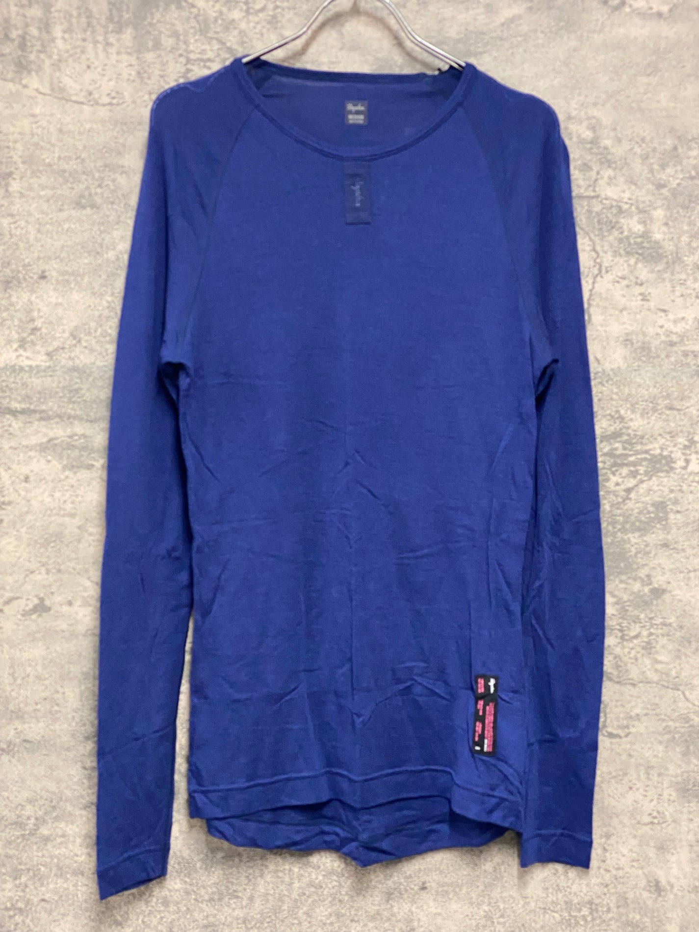 JC048 ラファ Rapha MERINO BASE LAYER LONG SLEEVE 長袖 べースレイヤー ネイビー M