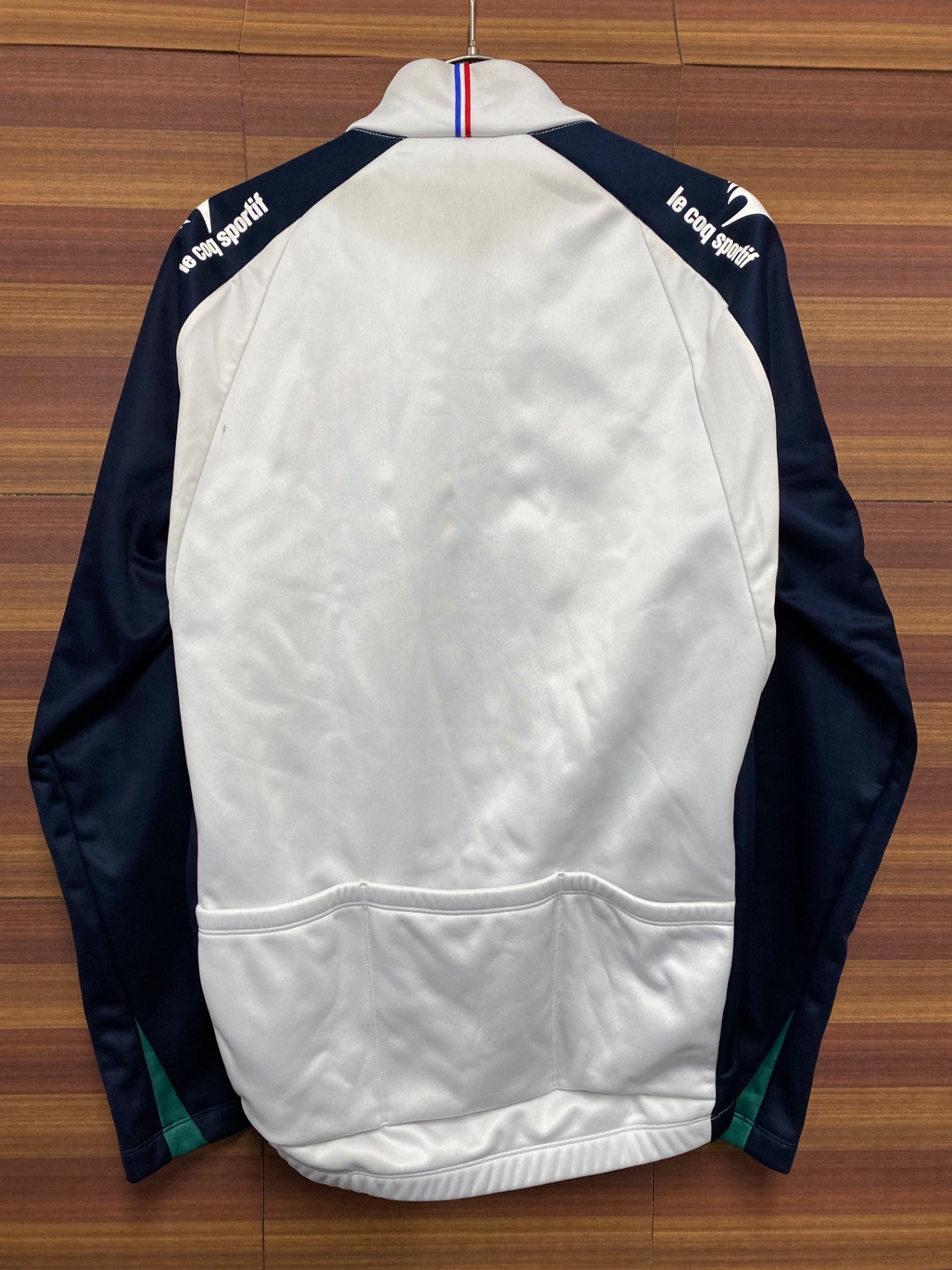 IQ471 ルコックスポルティフ le coq sportif サイクルジャケット 白 M 裏起毛