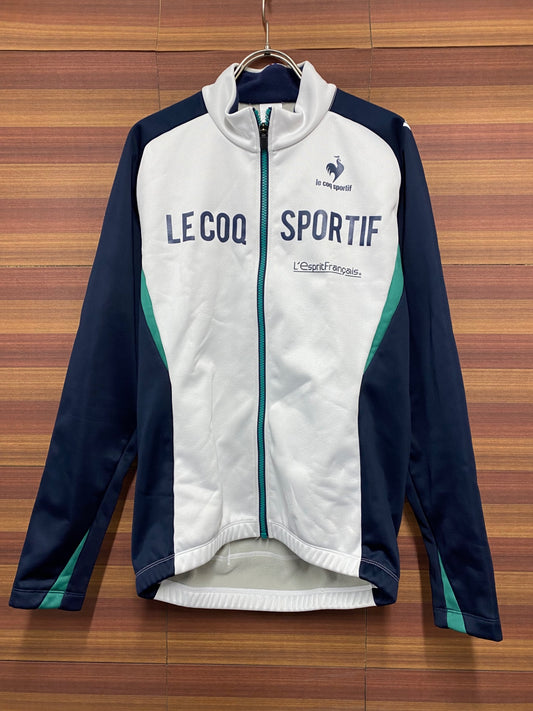 IQ471 ルコックスポルティフ le coq sportif サイクルジャケット 白 M 裏起毛