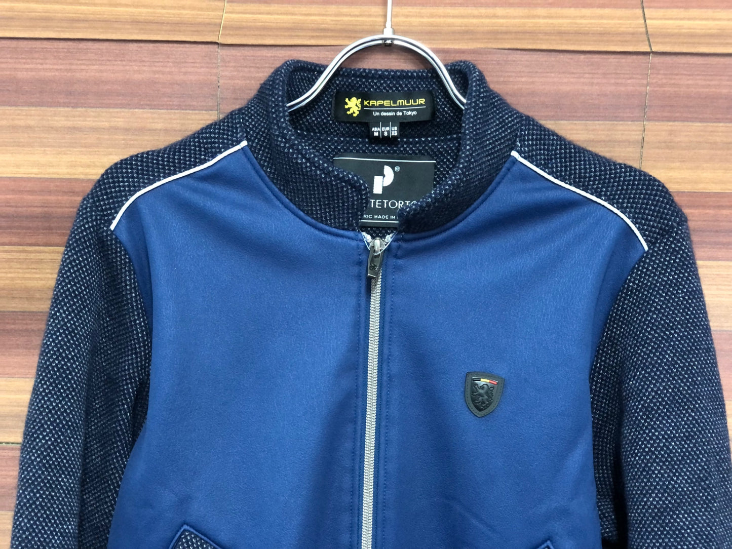 IS431 カペルミュール KAPELMUUR 長袖 サイクルジャケット 紺 黒 M 裏起毛 PONTETORTO