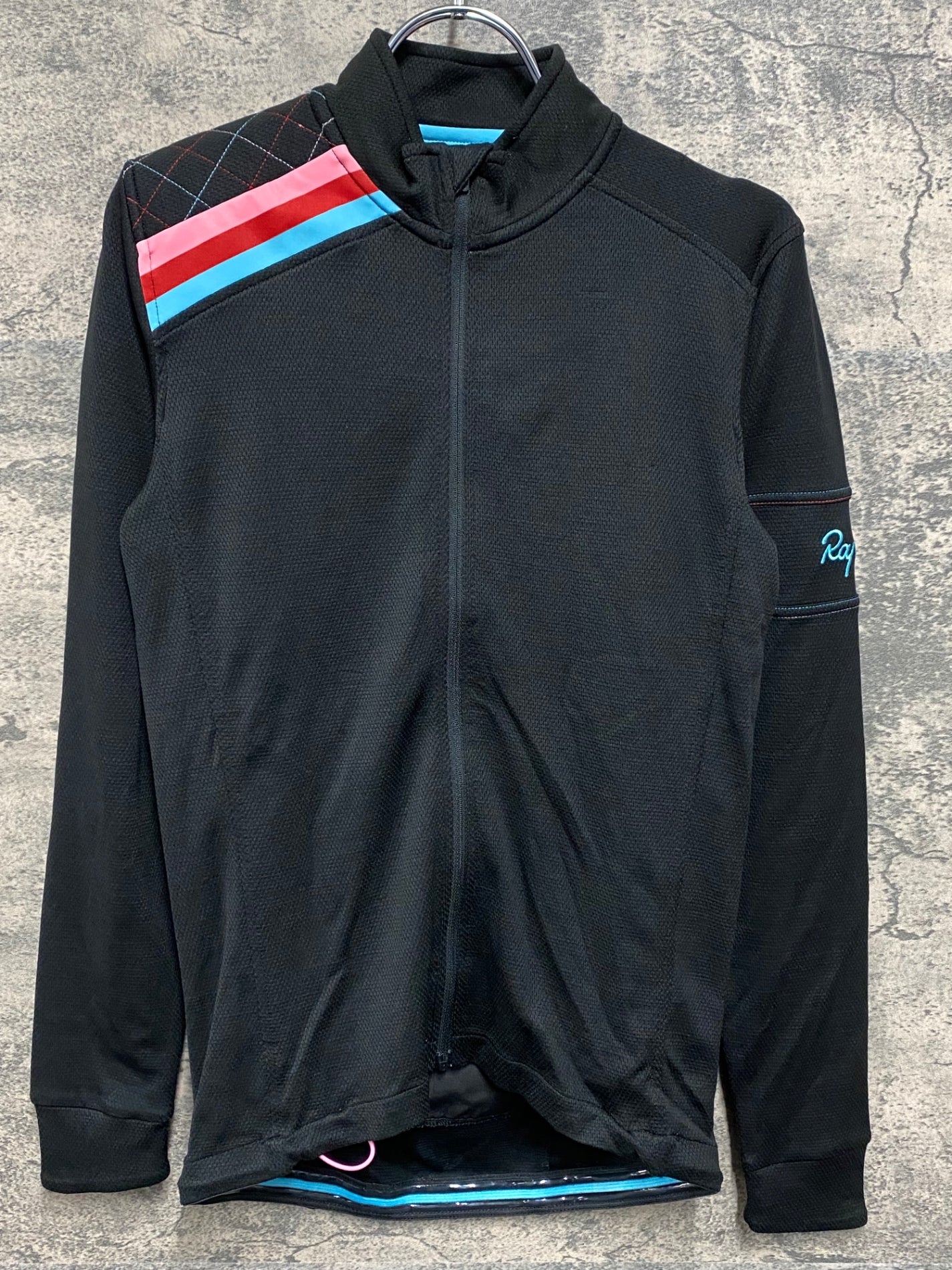 IY150 ラファ Rapha CROSS 長袖 サイクルジャージ S キャンディストライプ