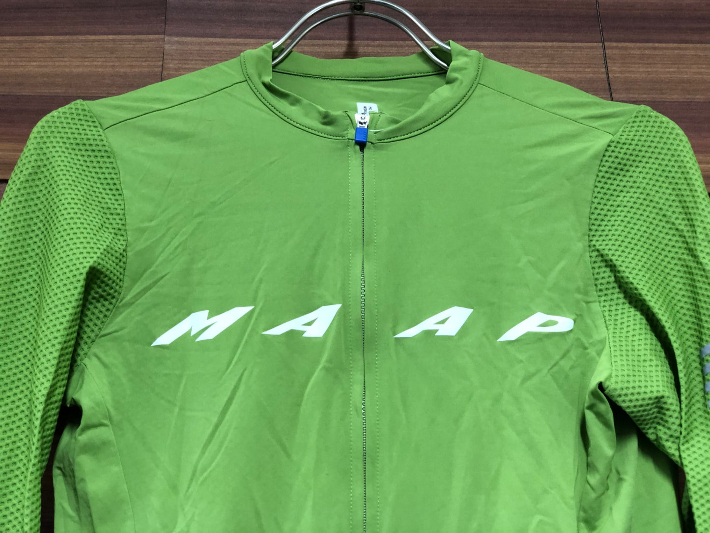 IT035 マープ MAAP PRO FIT JERSEY 長袖 サイクルジャージ 緑 M