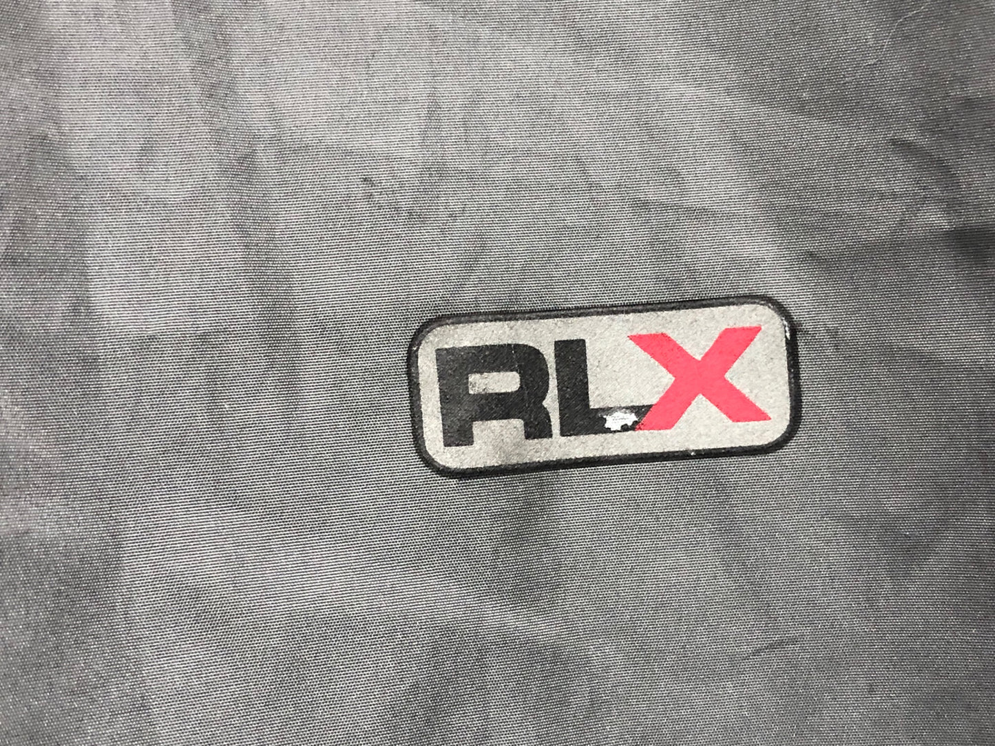 IS956 POLO SPORT 長袖 ウィンドブレイカー グレー 黒 S ※プリント割れ