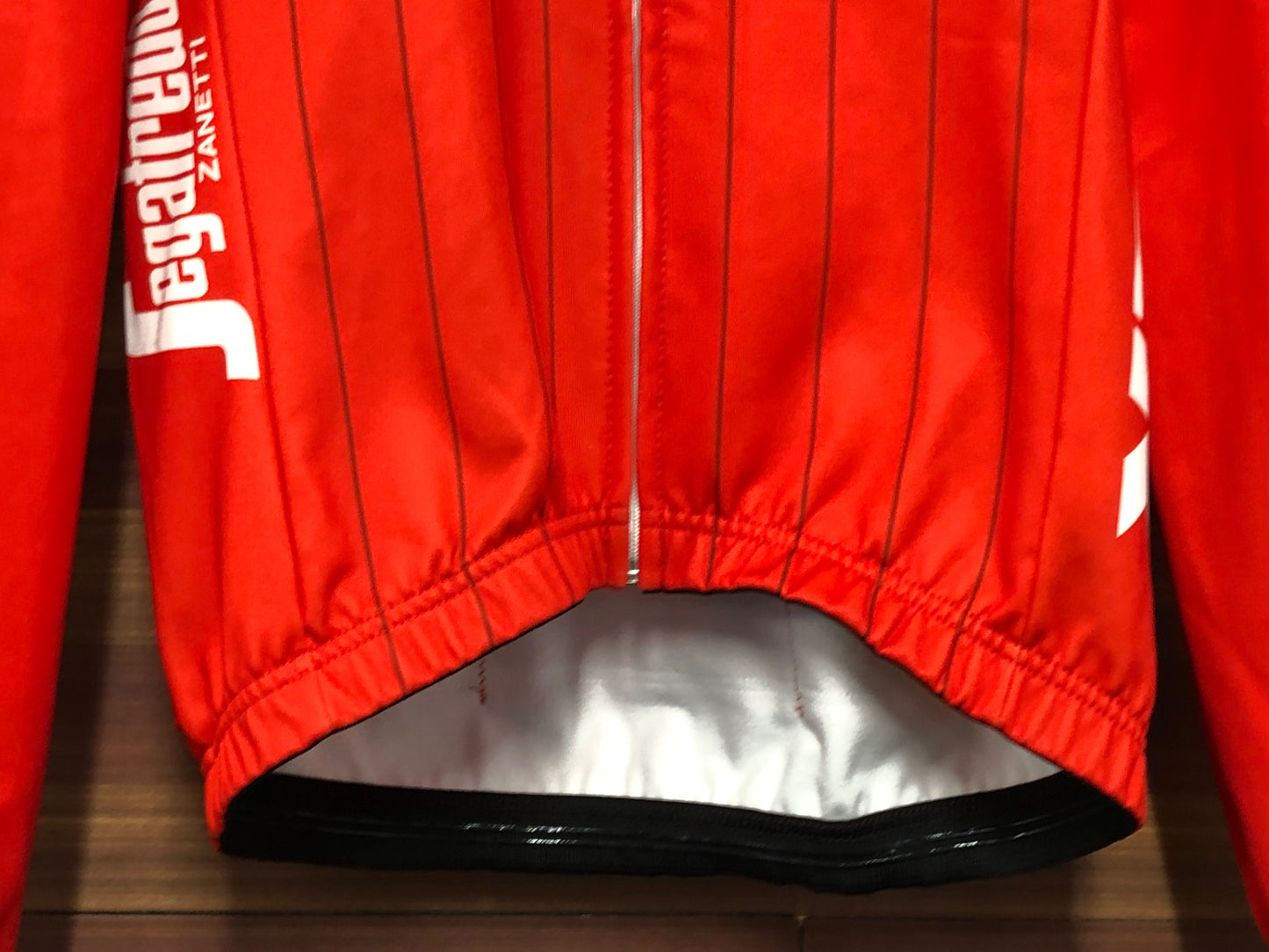 IT204 サンティーニ Santini 長袖 サイクルジャージ 赤 XS 裏起毛 TREK Segafredo