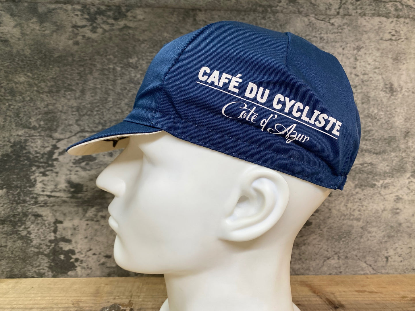 JC069 カフェドシクリステ Cafe du Cycliste サイクルキャップ 紺 白 ワンサイズ