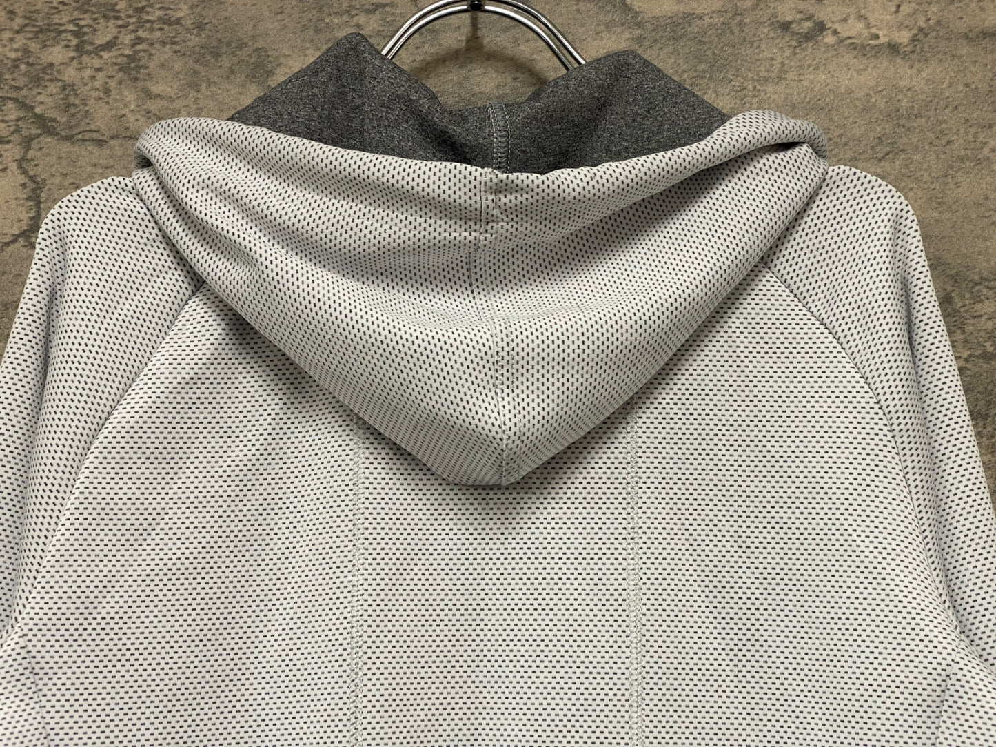 IZ940 カフェドシクリステ Cafe du Cycliste ソレンネ SOLENNE 長袖 フーディ パーカー サイクルジャージ M 白グレー