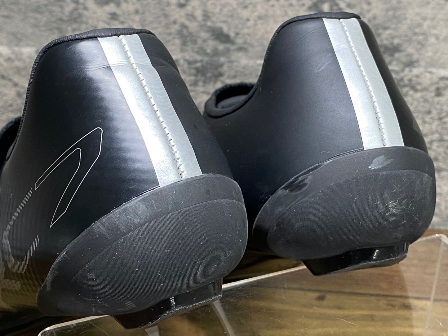 IY921 シマノ SHIMANO RC7 SH-RC702M ビンディングシューズ 黒 シルバー EU42 SPD-SL ※インナーソール欠品