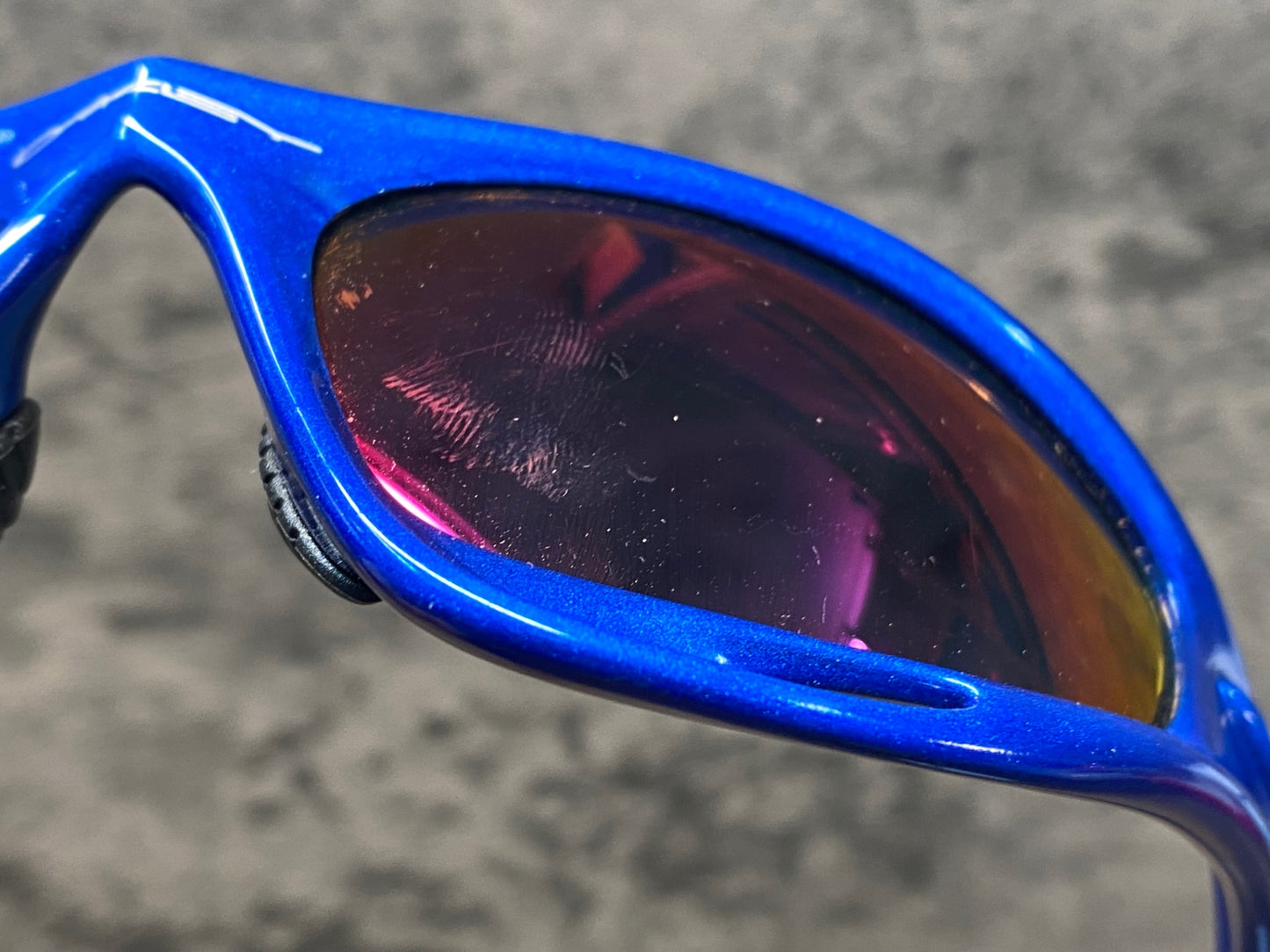 IN459 オークリー OAKELY RACING JACKET サングラス アイウェア 青