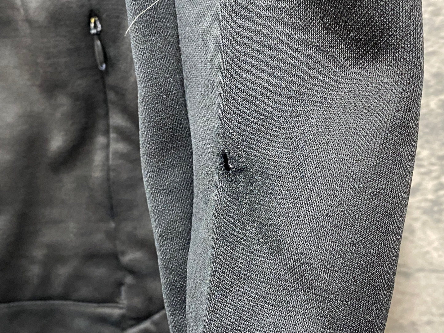 JC652 ラファ Rapha WINTER JERSEY 長袖 サイクルジャージ 黒 XS 裏起毛 ※スレ