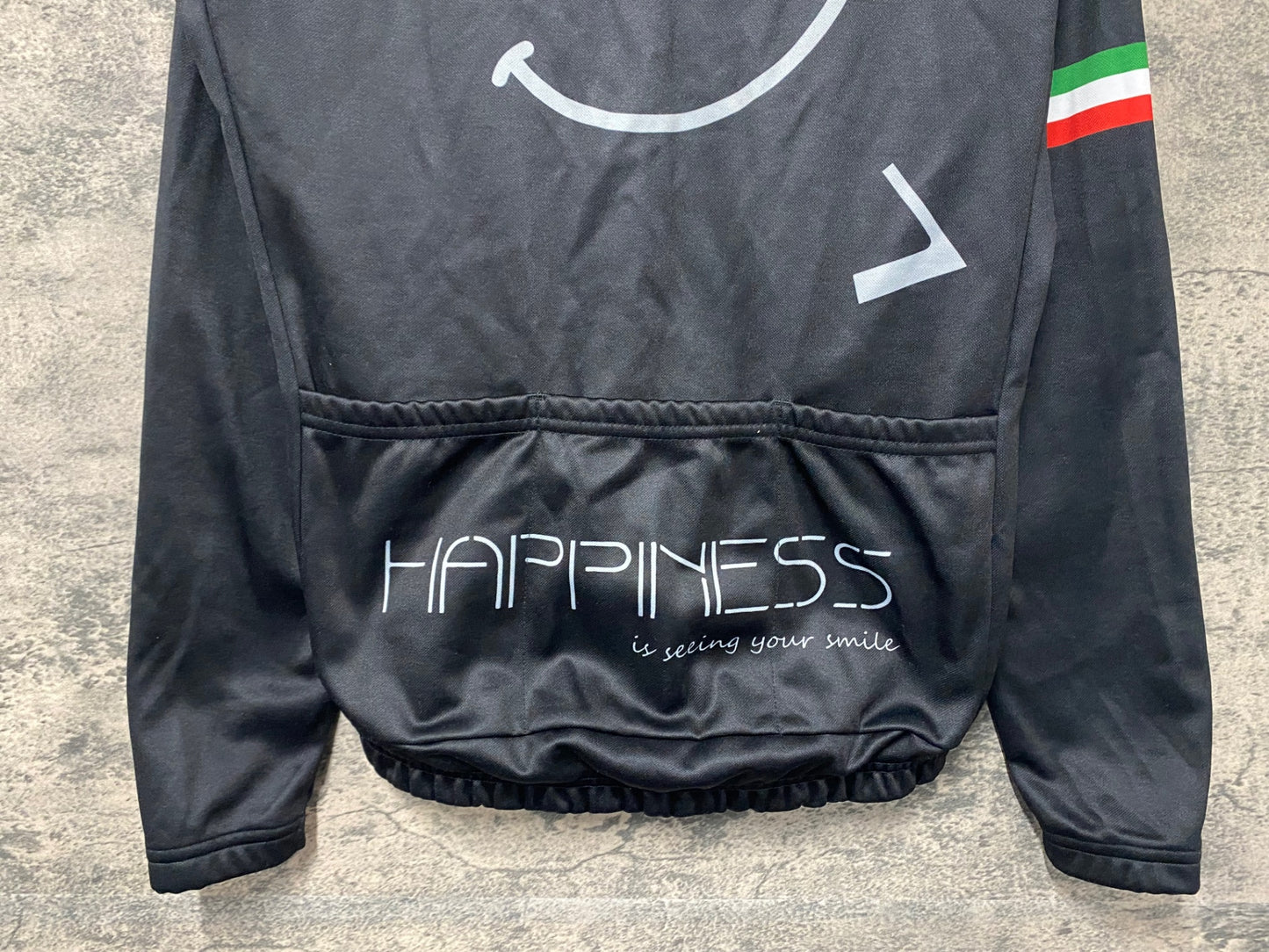 JA266 ジェッセージ GSG 長袖 サイクルジャージ 黒 S 裏起毛