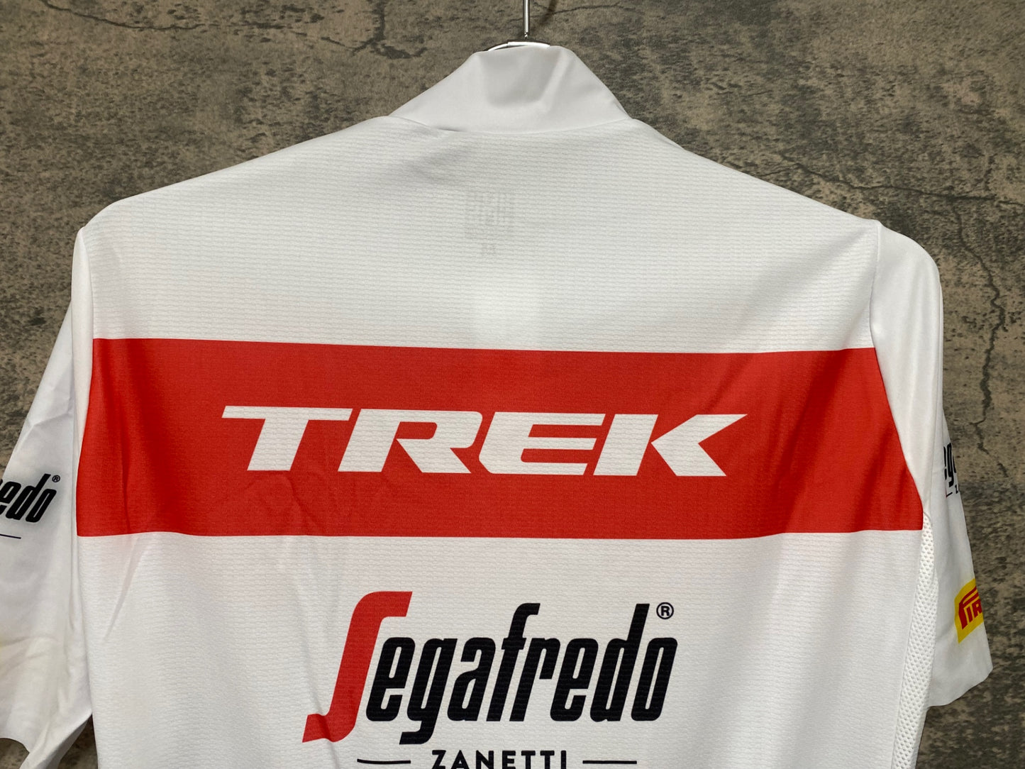 JD137 サンティーニ Santini 半袖サイクルジャージ 白 M TREK Segafredo 2022
