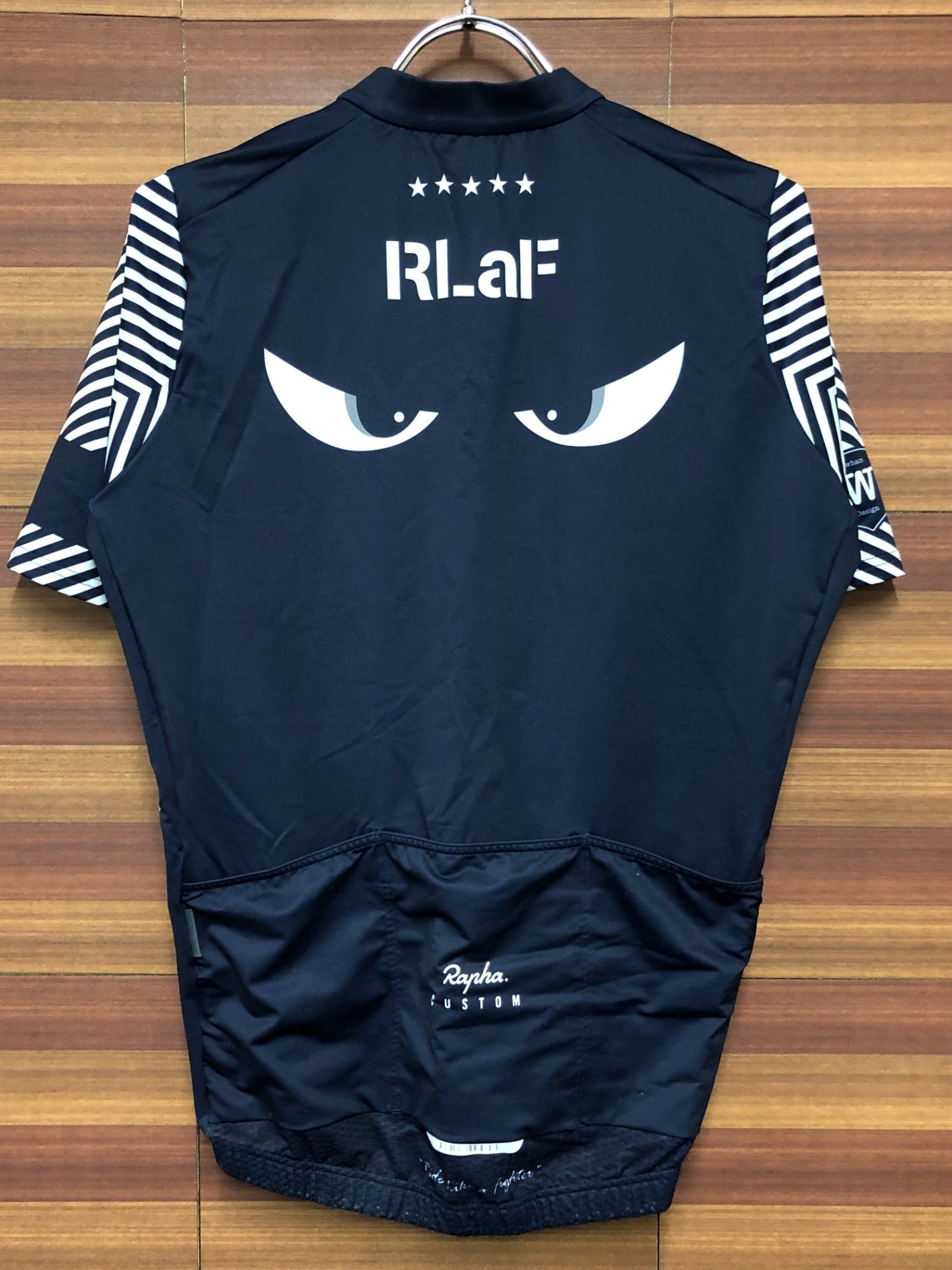 IN283 ラファ RAPHA MIDWEIGHT RACE JERSEY カスタムデザイン 半袖 サイクルジャージ 紺 Lサイズ