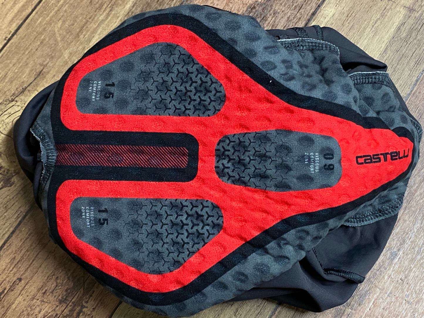 IH777 カステリ CASTELLI ロッソコルサ ROSSO CORSA ビブショーツ グレー S