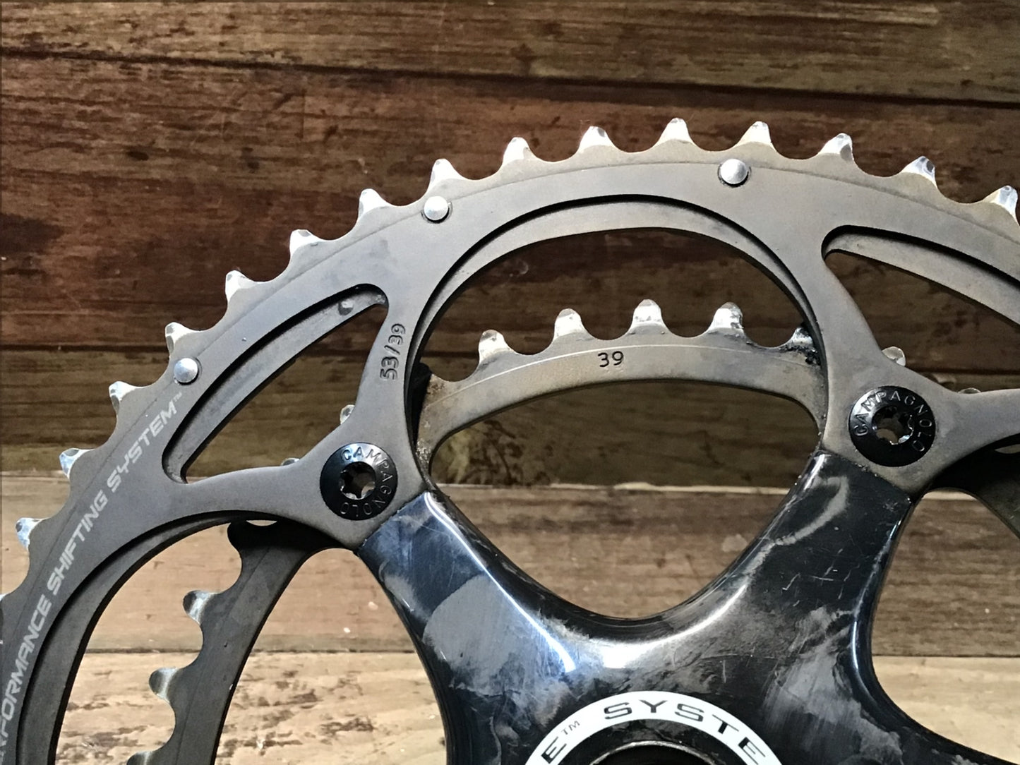 IK789 カンパニョーロ CAMPAGNOLO スーパーレコード SUPER RECORD クランクセット ULTRATORQUE 53/39T 175mm