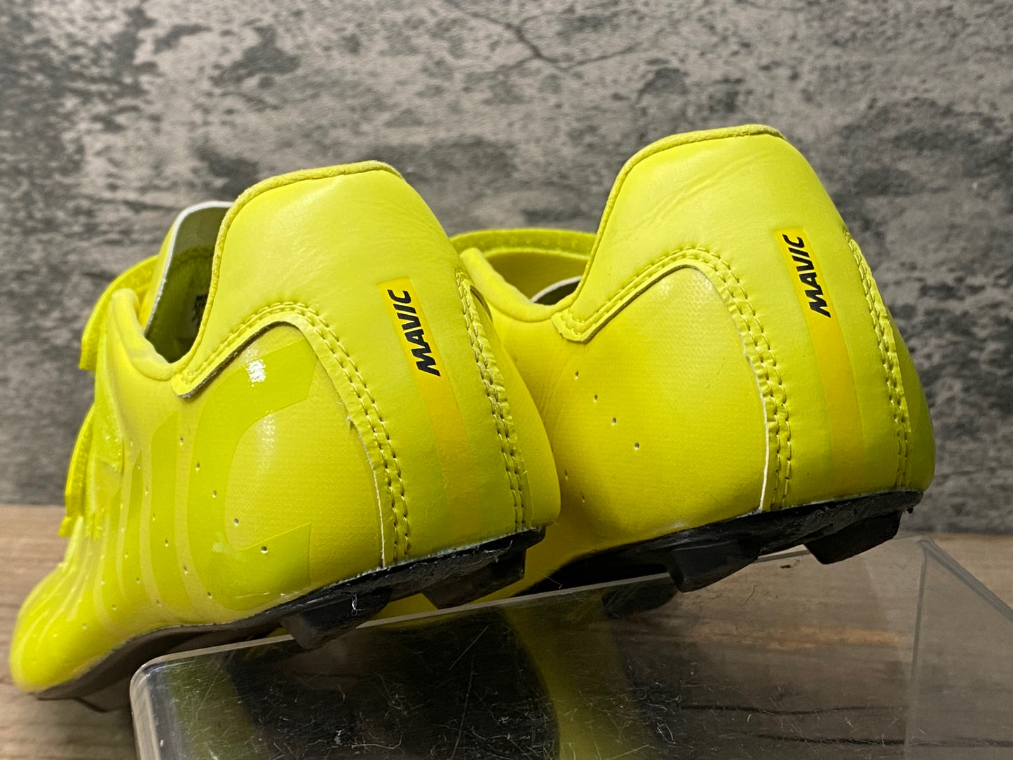 IZ248 マヴィック MAVIC COSMIC ベルクロ ビンディングシューズ SPD-SL EUR42 黄