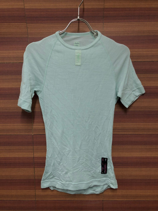 IP242 ラファ Rapha MERINO BASE LAYER - SHORT SLEEVE 半袖 べースレイヤー 薄緑 XS