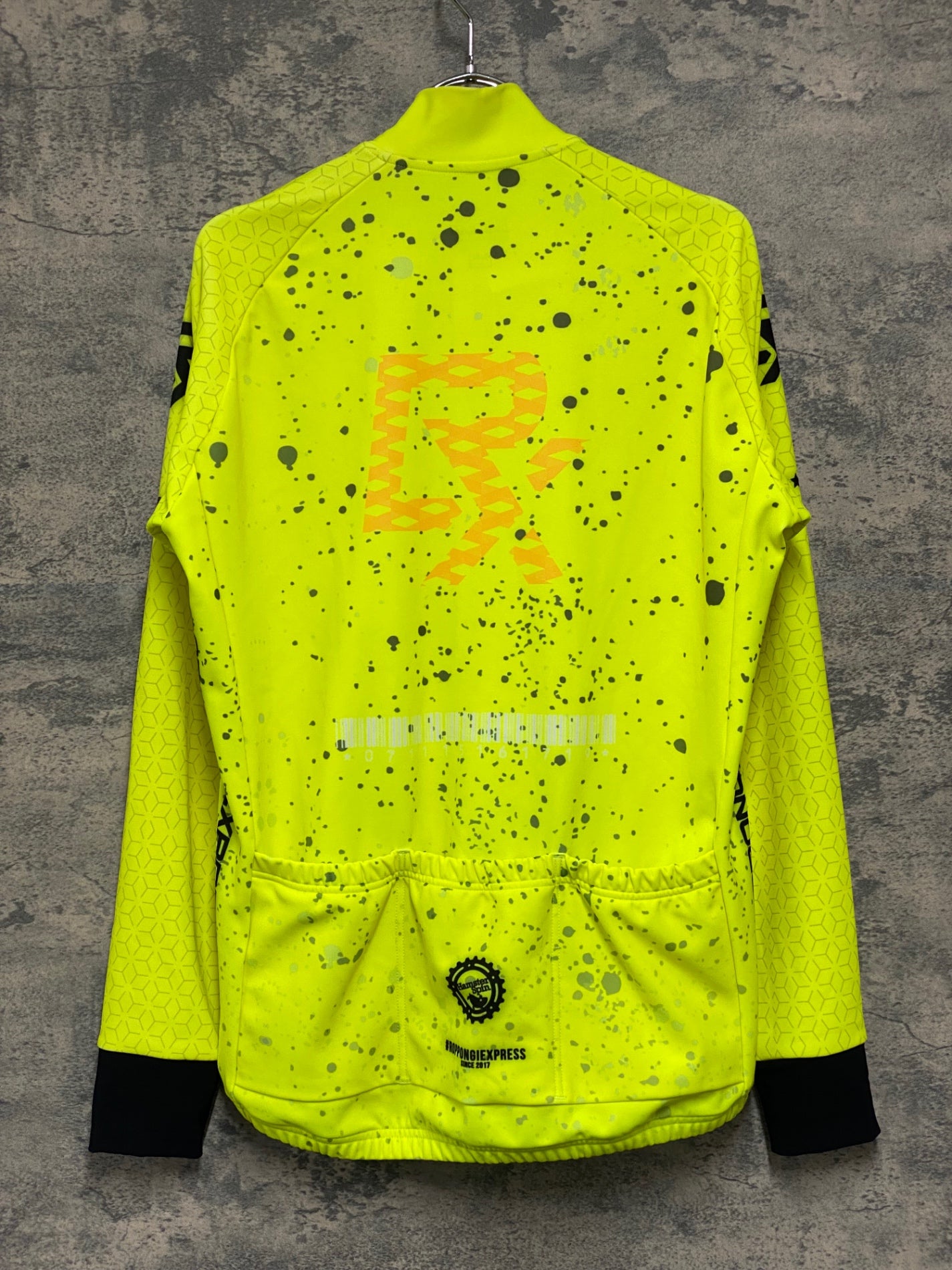 JC676 ビオレーサー BiORACER 長袖 サイクルジャージ 黄 3/M 裏起毛 RX BIKE