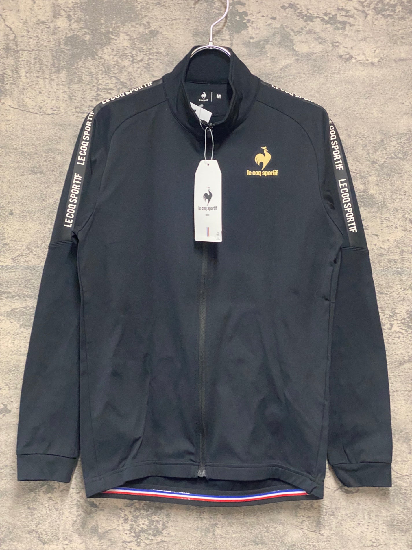 IZ924 ルコックスポルティフ le coq sportif 長袖 サイクルジャージ 黒 M 裏起毛