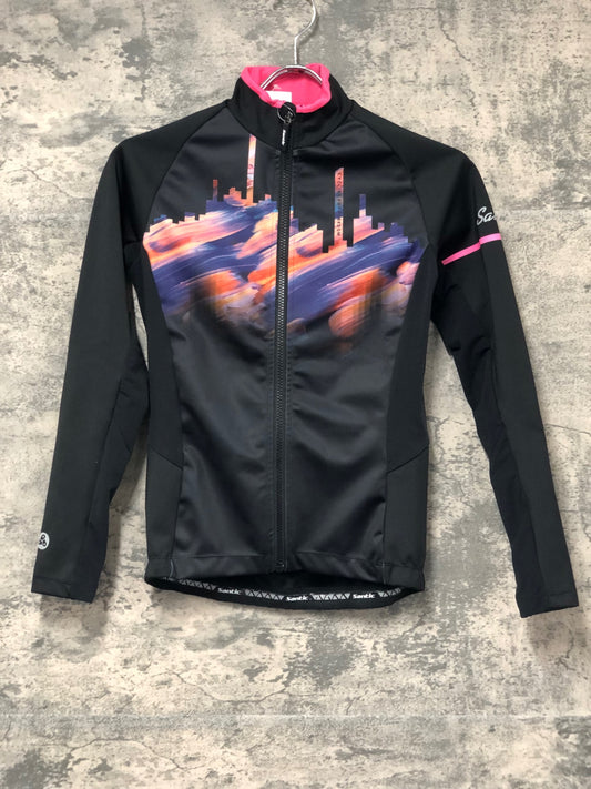 JD169 サンテック Santic 長袖 サイクルジャケット 黒 S