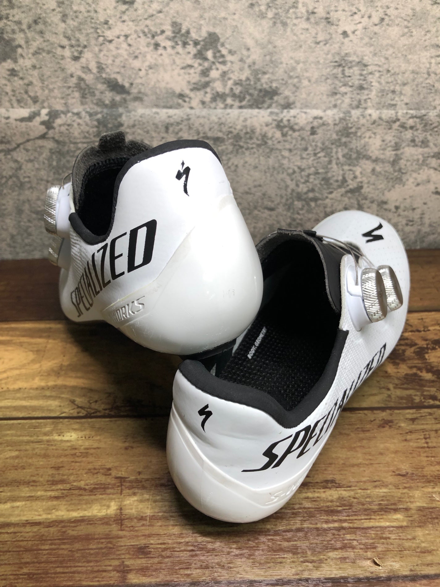 IW317 スペシャライズド SPECIALIZED S-WORKS TORCH WHITE TEAM SHOE ビンディングシューズ SPD-SL 白 EU39.5