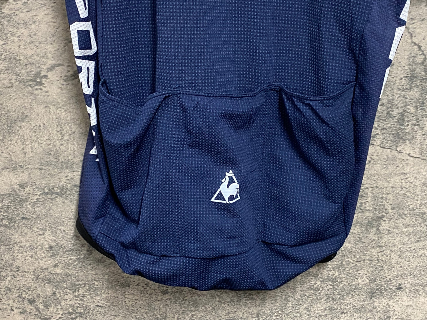 JC358 ルコックスポルティフ le coq sportif 半袖 サイクルジャージ 白 O