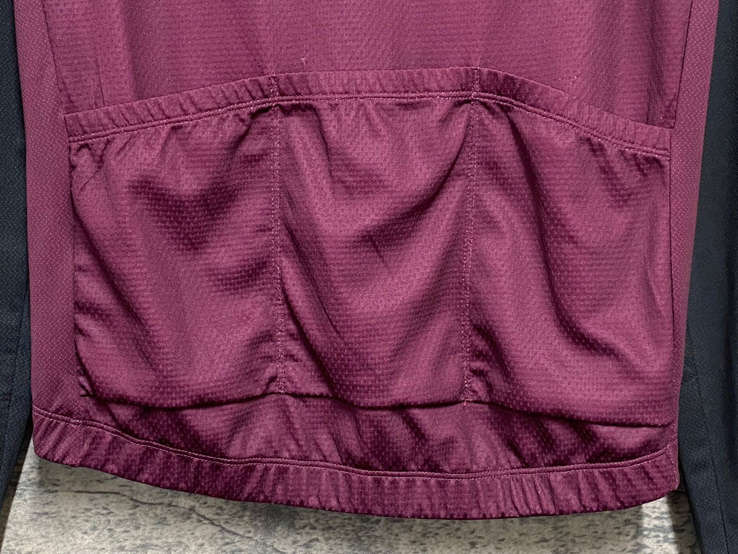 IZ216 サンボルト SUNVOLT 長袖 サイクルジャージ バーガンディ 黒 S