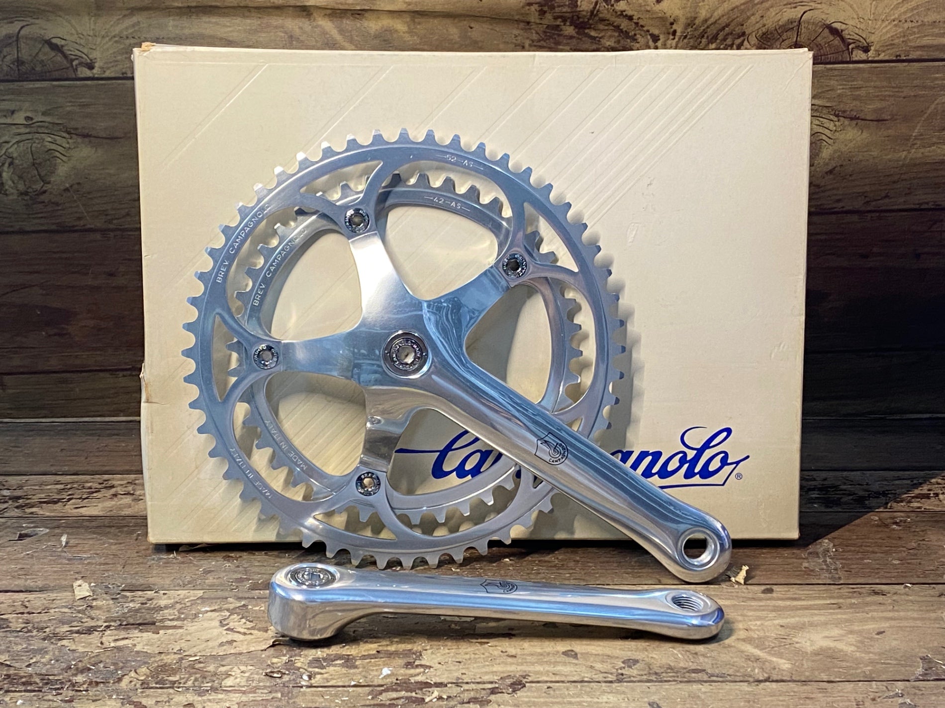 IB412 カンパニョーロ CAMPAGNOLO レコード C RECORD クランクセット 167.5mm 52/42T スクエアテーパー –  BICI AMORE EQ STORE