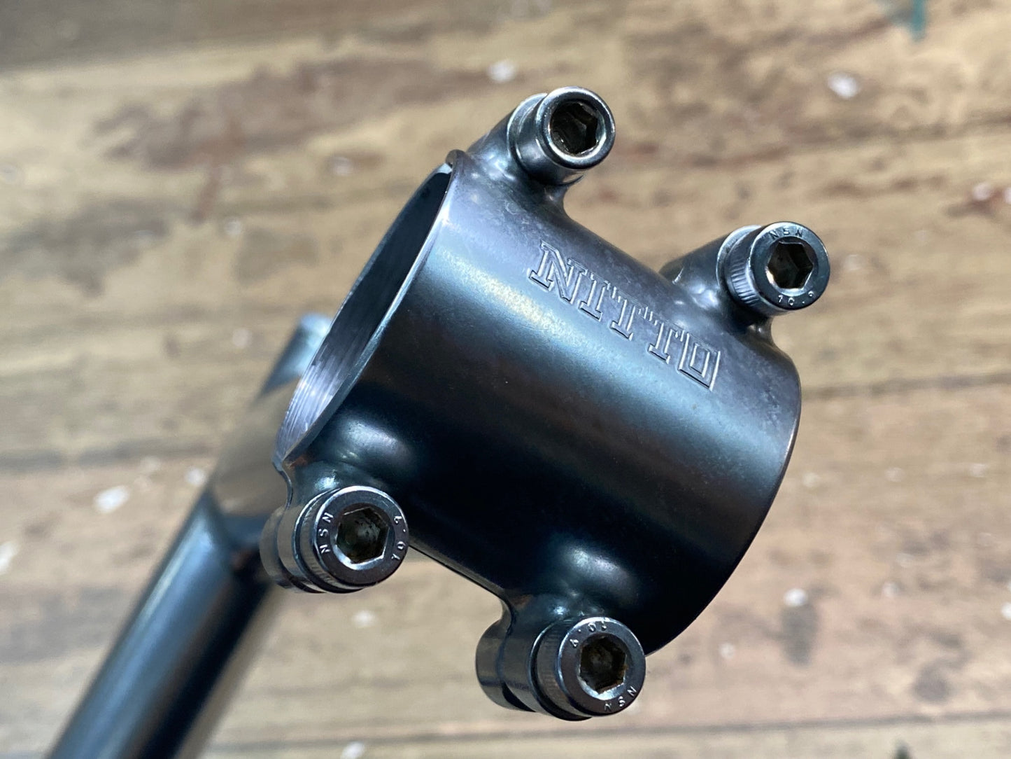 IB035 日東 NITTO RIVENDELL CR60-3 TIG faceplater stem 110mm Φ31.8 クロモリ スレッドステム