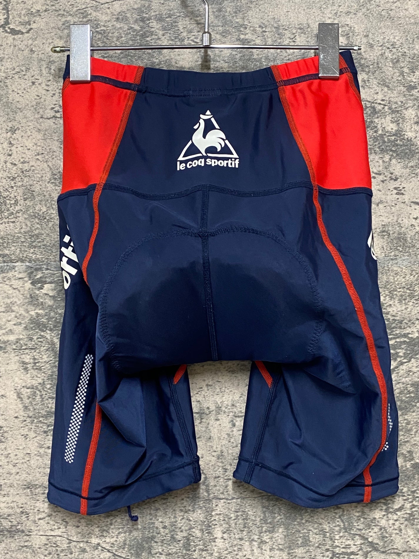 JA175 ルコックスポルティフ le coq sportif レーサーパンツ 紺 赤 S