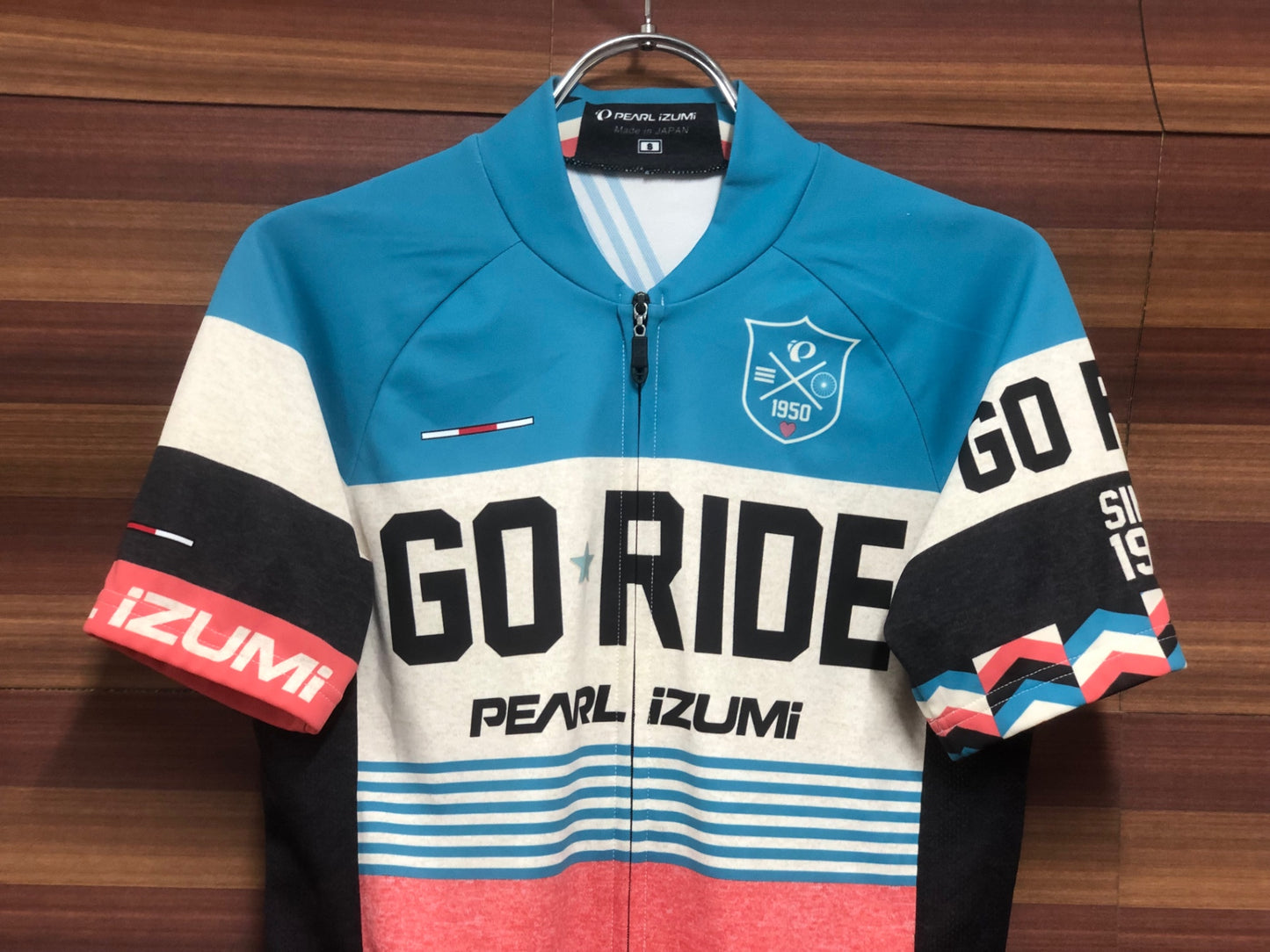 IM435 パールイズミ PEARL iZUMi 半袖 サイクルジャージ 総柄 S ※プリント加工