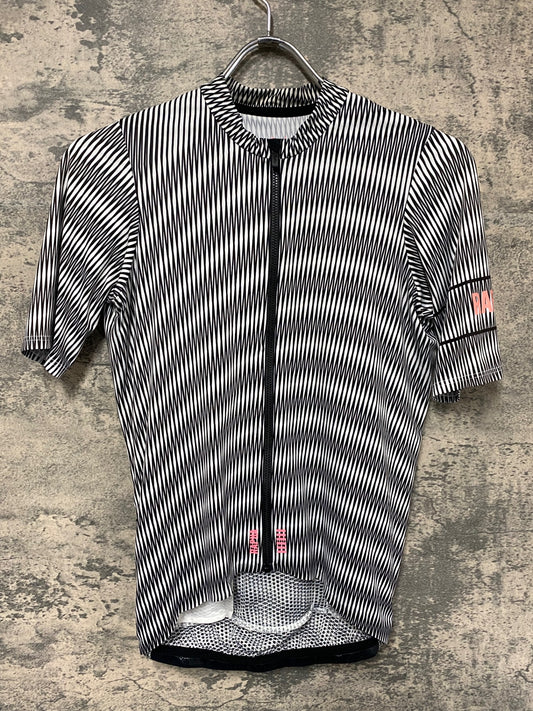 IZ163 ラファ Rapha PRO TEAM FLY WEIGHT JERSEY 半袖 サイクルジャージ 白 黒 S