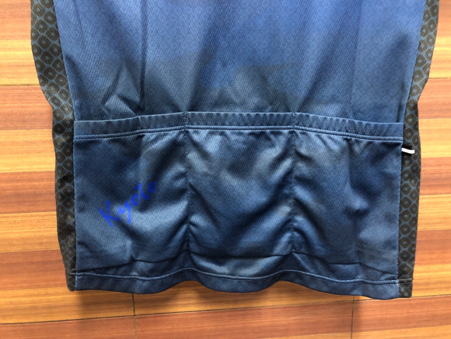 IU724 カペルミュール KAPELMUUR × Y's Road京都 半袖 サイクルジャージ 青 黒 M