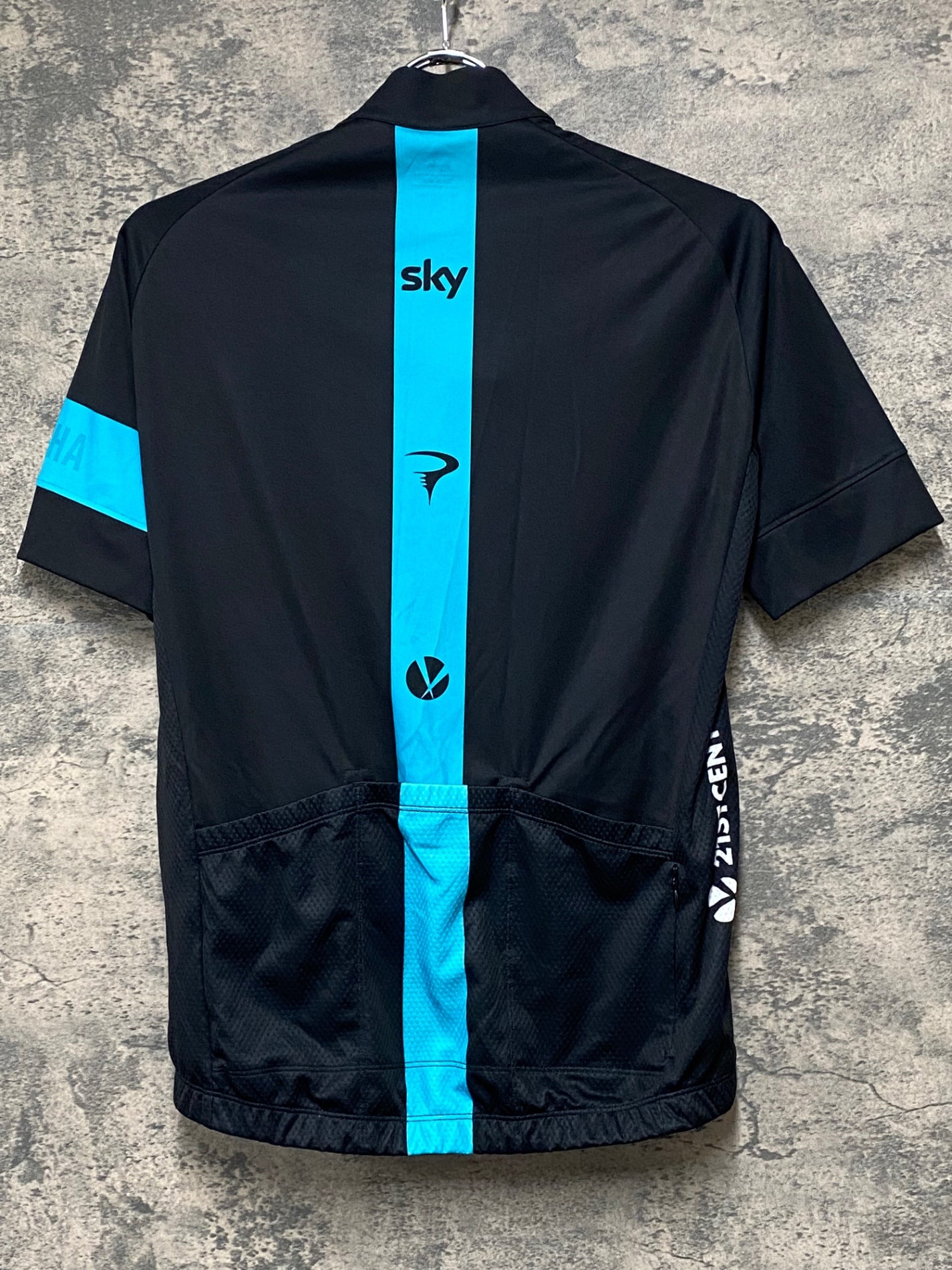 JC815 ラファ Rapha MEN'S REPLICA JERSEY 半袖 サイクルジャージ 黒 M TEAM sky