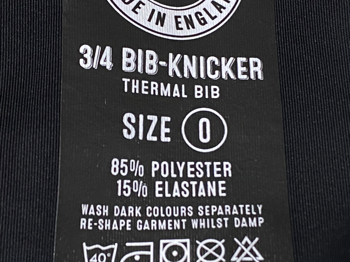 IR078 ヴェロビチ velobici 3/4 BIB-KNICKER ビブニッカー 黒 0 裏起毛 ※スレ