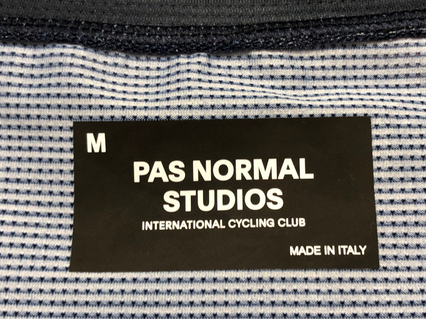 IH361 パスノーマルスタジオ PAS NORMAL STUDIOS 半袖 サイクルジャージ 紺 M