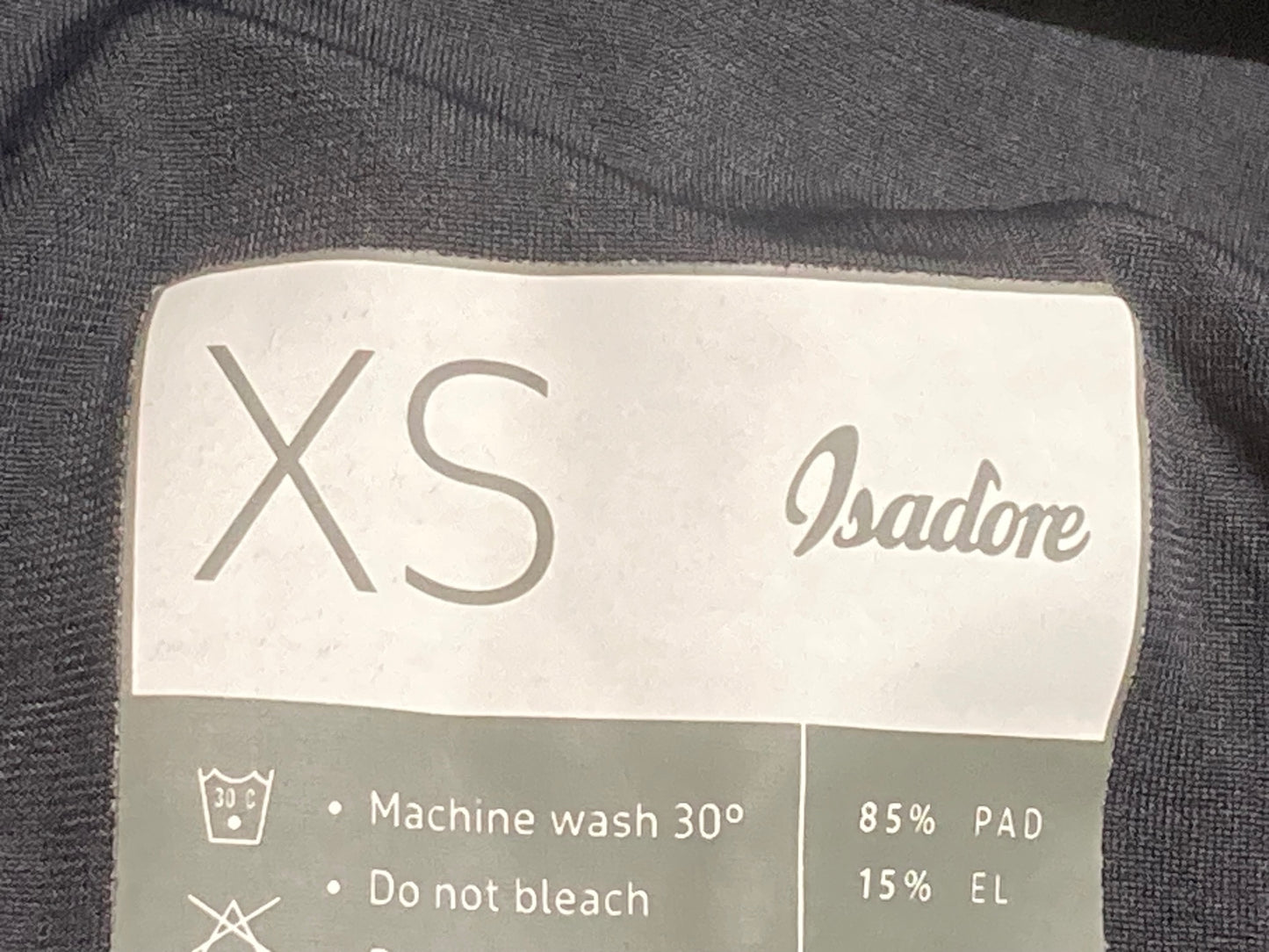 IQ732 イザドア Isadore ビブタイツ 黒 XS 裏起毛