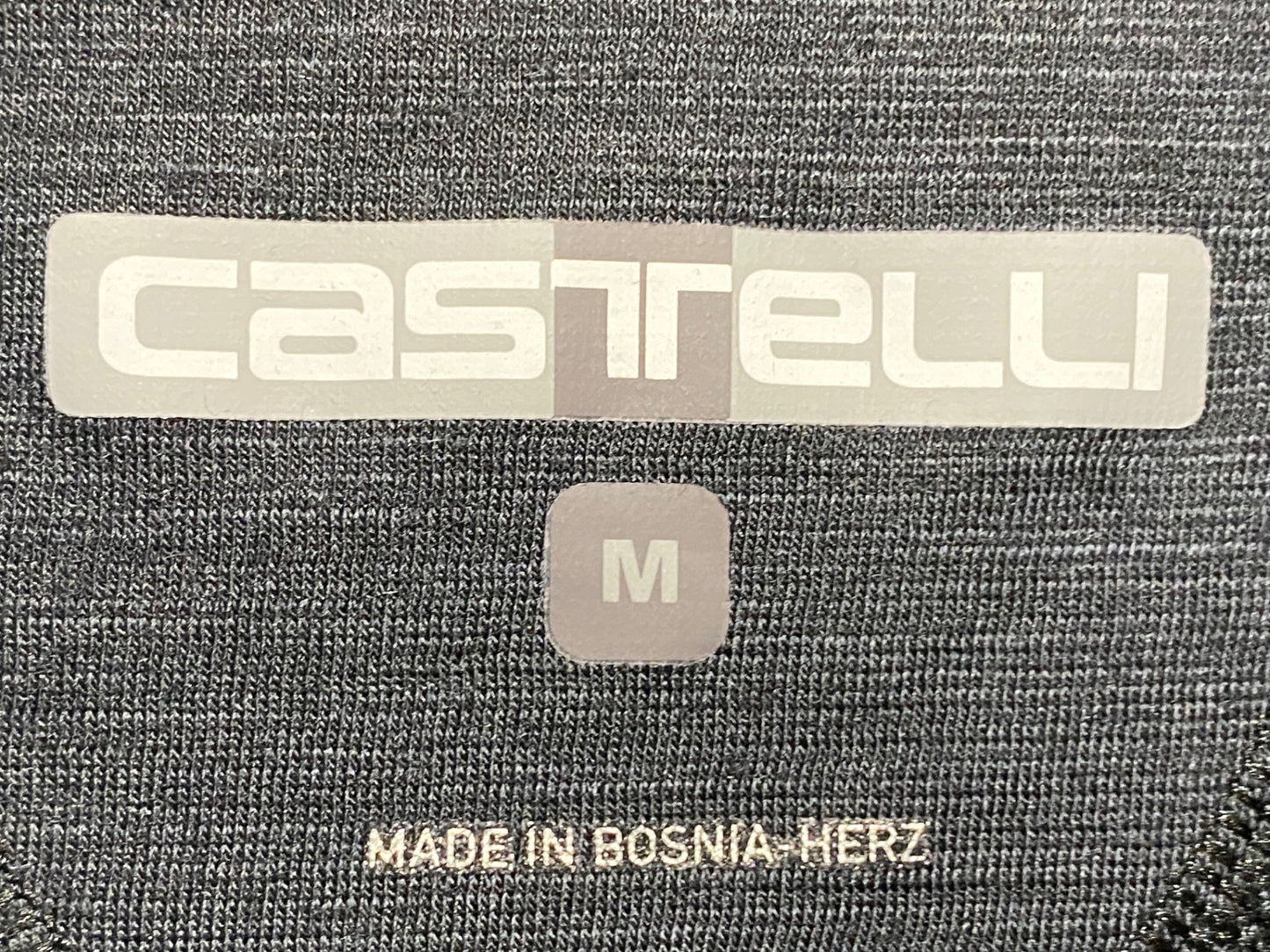 IH761 カステリ CASTELLI 半袖 サイクルジャージ 黒 M