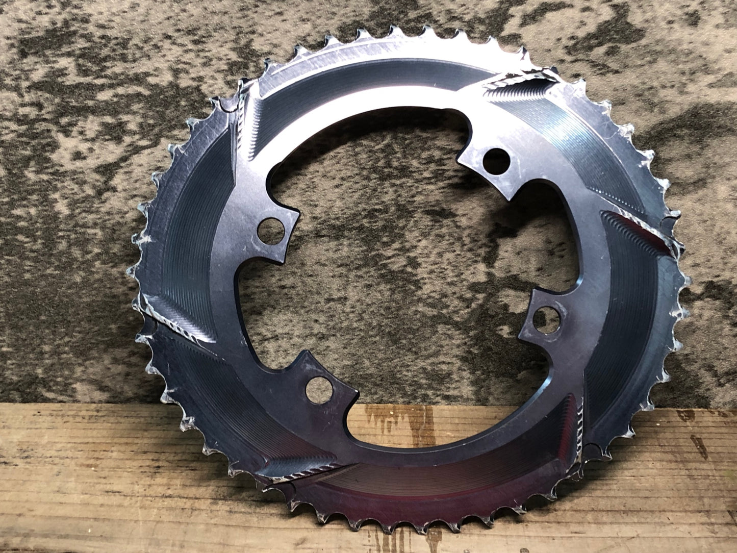 IN863 アブソリュートブラック ABSOLUTE BLACK チェーンリング グレー 楕円 50T