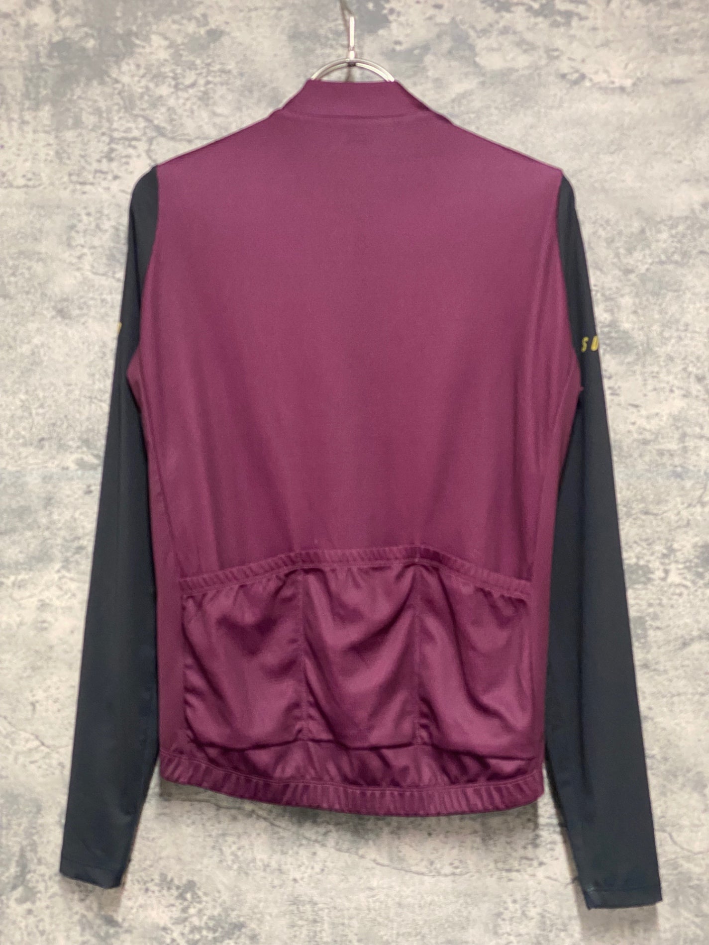 IZ216 サンボルト SUNVOLT 長袖 サイクルジャージ バーガンディ 黒 S