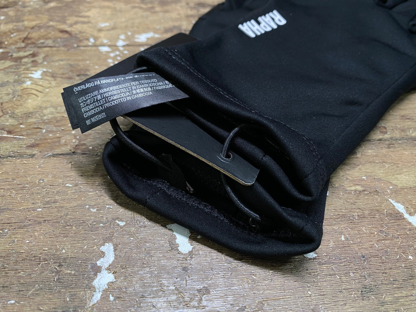 IK918 ラファ Rapha PRO TEAM GLOVES 長指 グローブ 黒 L